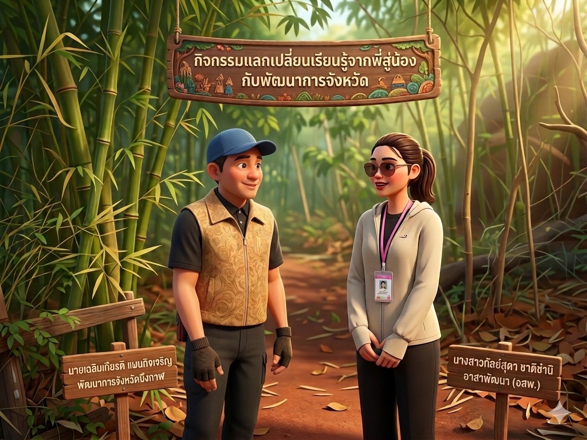 💎พช.บึงกาฬ: “เดินไป คุยไป สร้างพลังพัฒนา! พัฒนาการจังหวัดบึงกาฬ เปิดเวที ‘พี่สู้น้อง’ กลางภูทอก”💎