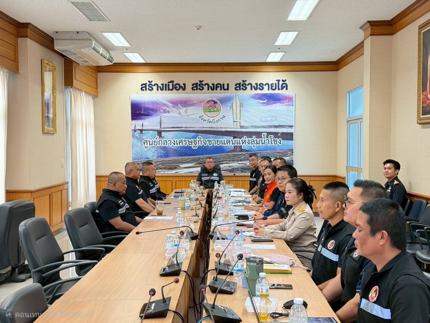 พช.บึงกาฬ : ร่วมรับการตรวจติดตามและประเมินผลการปฏิบัติงานของ กอ.รมน.จังหวัดบึงกาฬ จากศูนย์ประสานความมั่นคง กอ.รมน.ภาค 2