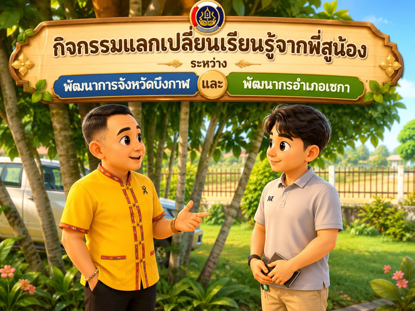 📍พช.บึงกาฬ เดินหน้าพัฒนาคน พัฒนางาน ผ่านกิจกรรม “แลกเปลี่ยนเรียนรู้จากพี่สู่น้อง” เติมประสบการณ์นอกสถานที่ สู่การพัฒนาพัฒนากรรุ่นใหม่