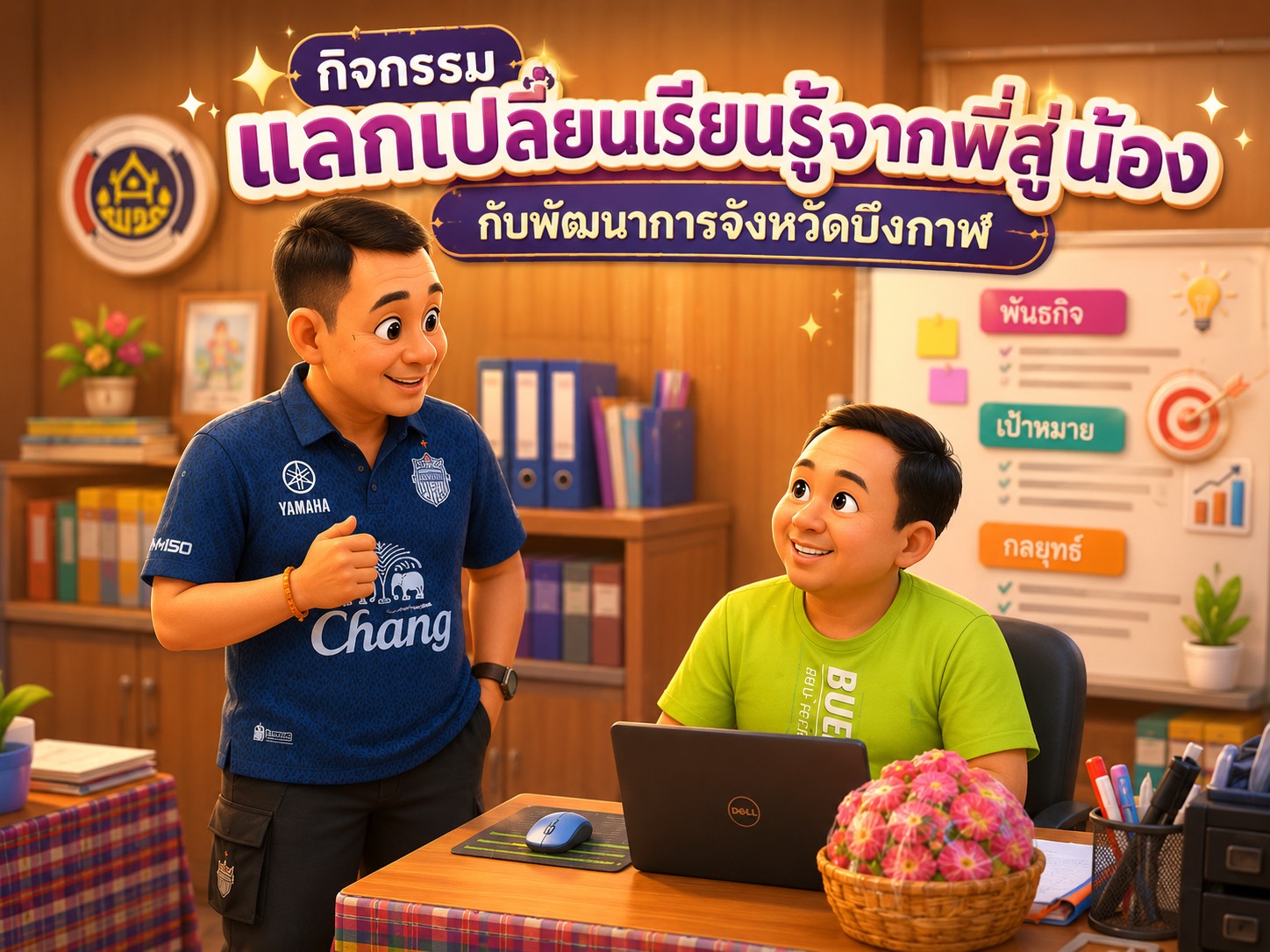 📍พช.บึงกาฬ : เดินหน้าพัฒนาคน พัฒนางาน ผ่านกิจกรรมแลกเปลี่ยนเรียนรู้ “จากพี่สู่น้อง” เสริมศักยภาพการขับเคลื่อนกองทุนพัฒนาบทบาทสตรี
